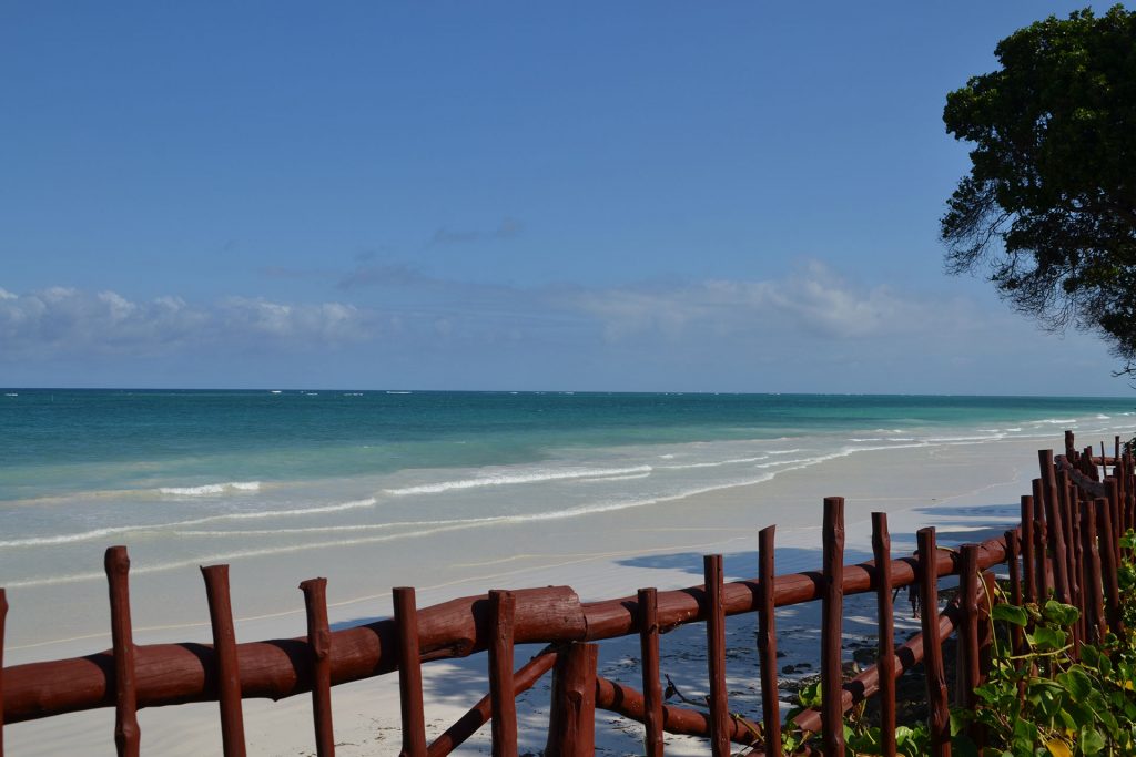 Diani Beach and ocean