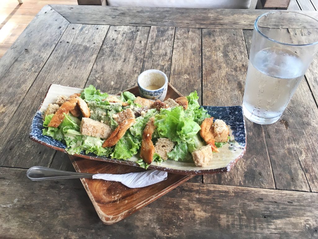 Salad at Restaurant Lio Beach