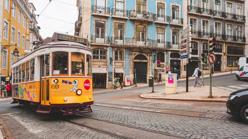 Cable Car in Lisbon Portugal