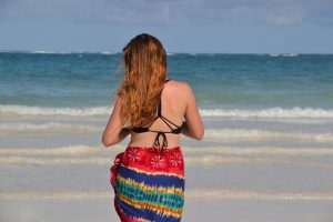 Girl from behind on Diani Beach