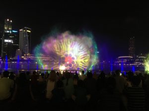 Light and Water Show at Marina Bay