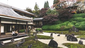 Kyoto Zen Garden with stones