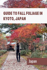 Guide to fall foliage in Kyoto Pinterest PIn