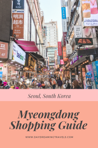 Myeongdong Shopping Guide Pinterest