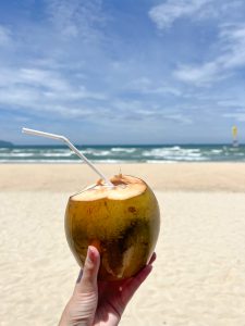Coconut at the beach in Danang