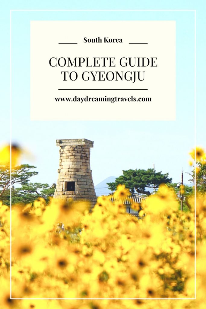 Guide to Gyeongju, South Korea Pinterest Pin