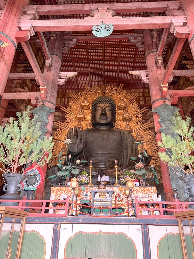 Buddha statue in Todai-ji temple