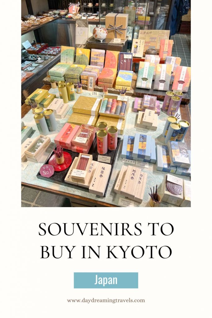 Souvenirs to buy in Kyoto Pinterest Pin