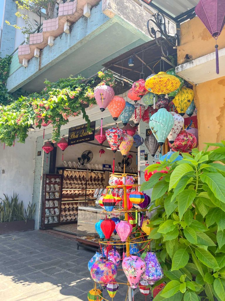 colorful souvenir shop in Hoi An