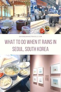 things to do in seoul during rainy season pinterest pin