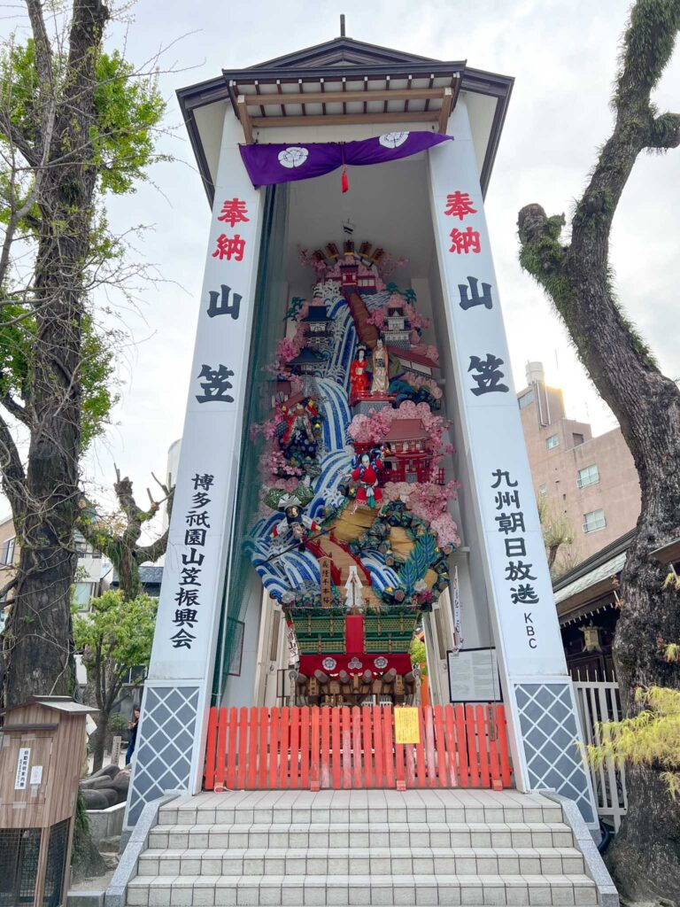 Kushida jinja shrine float in Japan