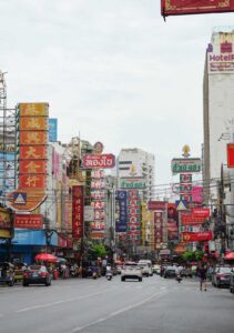 Streets of Chinatown in Bangkok