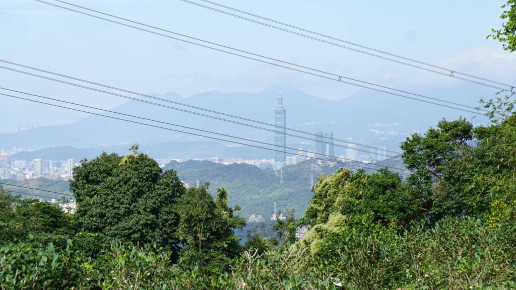 view of Taipei 101 from Maokong Mountain