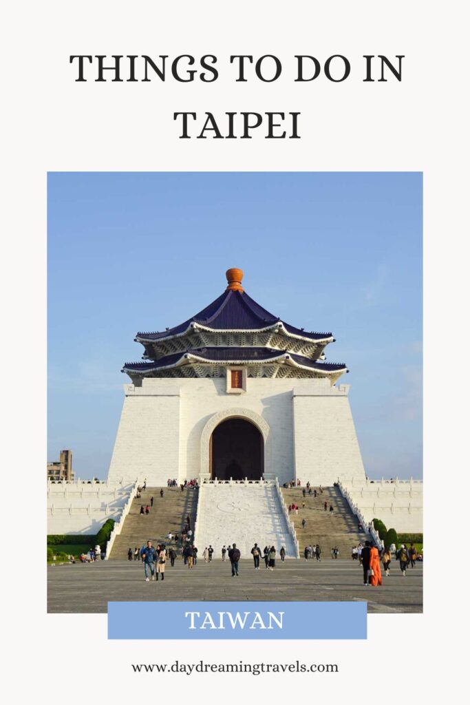 Things to do in Taipei pinterest pin