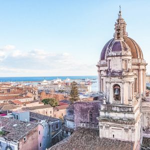 View over Catania Sicily